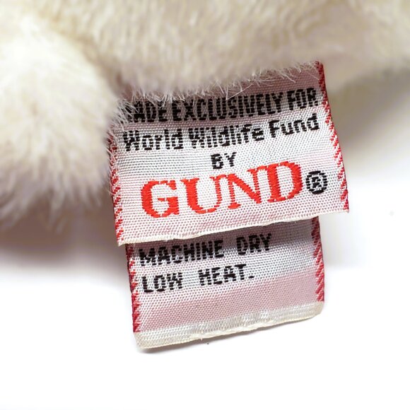 Gund WWF 8" Panda Bear Stuffed Animal Plush World Wildlife Fund 5052 Vintage - Picture 6 of 8